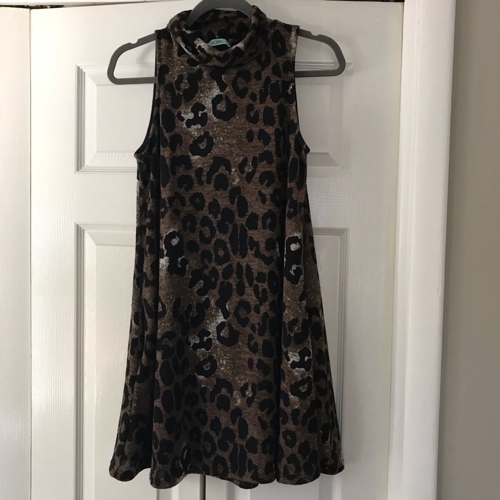 Karlie Leopard Print Dress